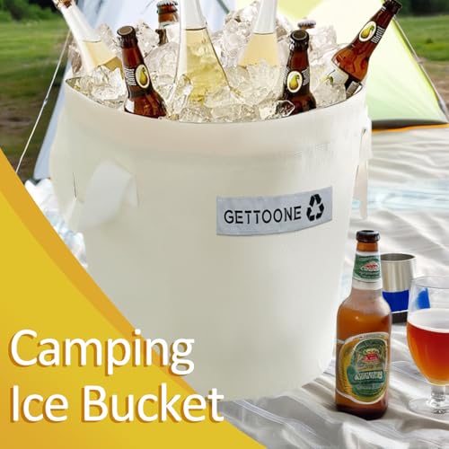 GETTOONE All-in-One Party Cooler Bag with Folding Design and Insulated Compartments -GETTOONE Ideal for Tailgating and Out...