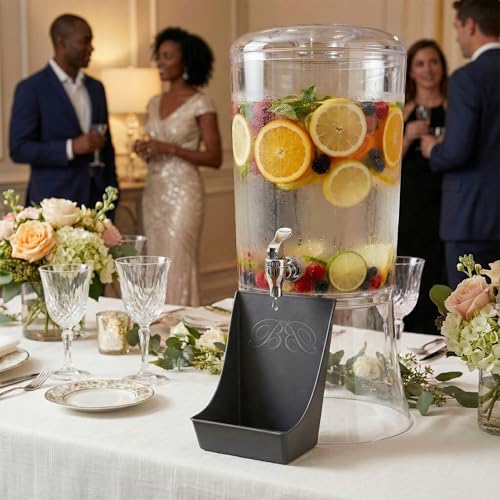 Beverage Butler The Drip Catcher (Black) - For Use Under Beverage Dispensers and Drink Coolers