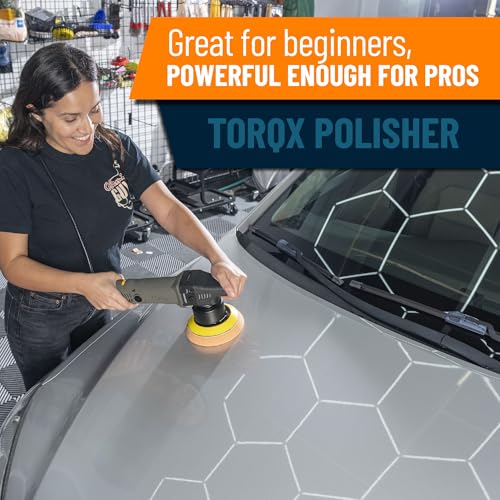 Chemical Guys TORQX Random Orbital Polisher, Pads, Polishes, and Compounds Kit - Car Polishing Kit Safe for Trucks, SUVs, ...