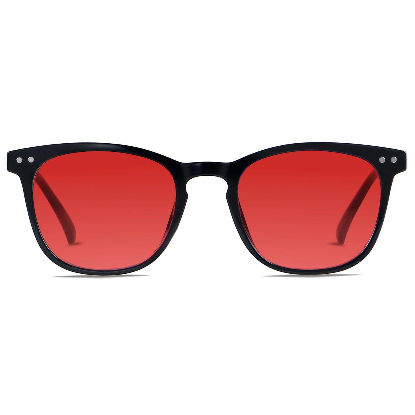 ANDWOOD 99.9% Blue Green Light Blocking Sleep Glasses AR Coatings Red Lens for Small Face Computer TV Gaming Reduce Eyestrain