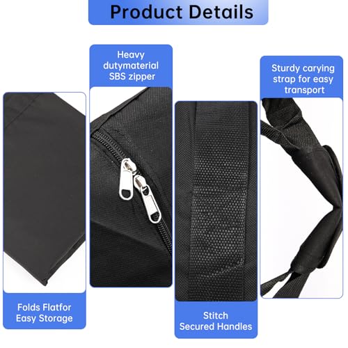 Large Tent Storage Bag - 83" L x 12" W - 600D High-Density Fabri Tent Poles Bag, Suitable for Various Heavy Duty Party Ten...