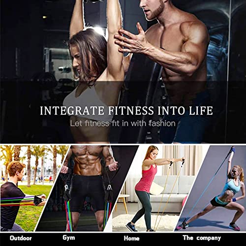180lb Pilates Bar Kit with Resistance Band(6 x Resistance Bands),6 Level for Women Full Body Workouts,Lady Portable Resist...