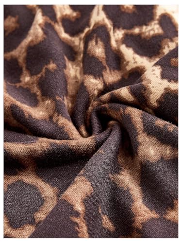 Verdusa Women's Leopard Halter Mini Dress Y2k Western Bodycon Dresses Club Outfits