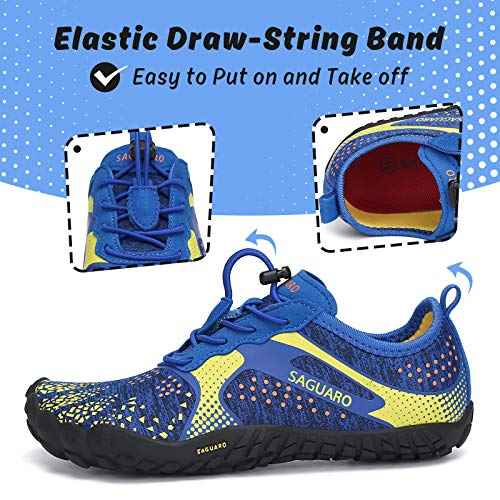 SAGUARO Kids' Barefoot Shoes Boys Girls Quick Dry Aqua Athletic Sneakers Lightweight Sport Footwear Toddler Water Shoes