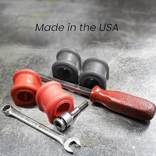 Suspension Dudes 4PC Front Sway Bar Stabilizer Link Kit + CODE RED EXTREME Bushing Kit FITS Escalade, Silverado, Avalanch...