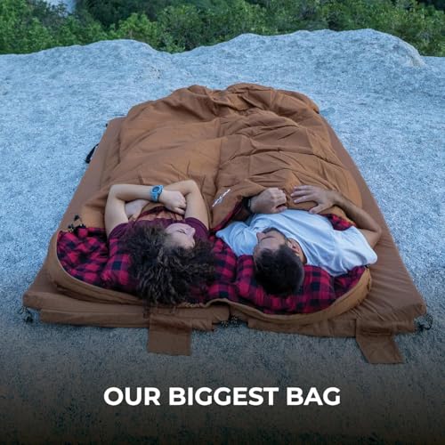Teton Sports 0F Sleeping Bag. Warm and Comfortable Camping Sleeping Bag, Teton Tough Canvas Shell for Camping, Hunting, an...