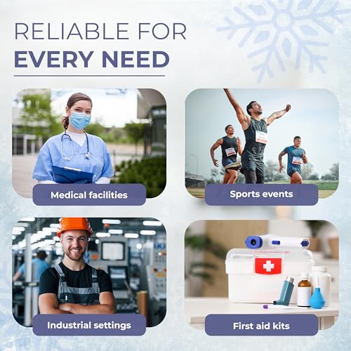 Disposable Cold Compress Therapy Instant Ice Pack for Injuries – Fast-Acting Cold Therapy – 4.5" x 7" – Pallet of 50 Cases...