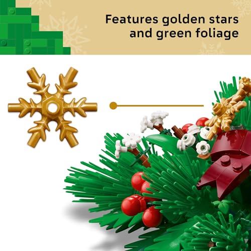 LEGO Christmas Table Decoration Building Toy for Kids - Brick-Built Holiday Centerpiece & Festive Room Decor - Christmas C...