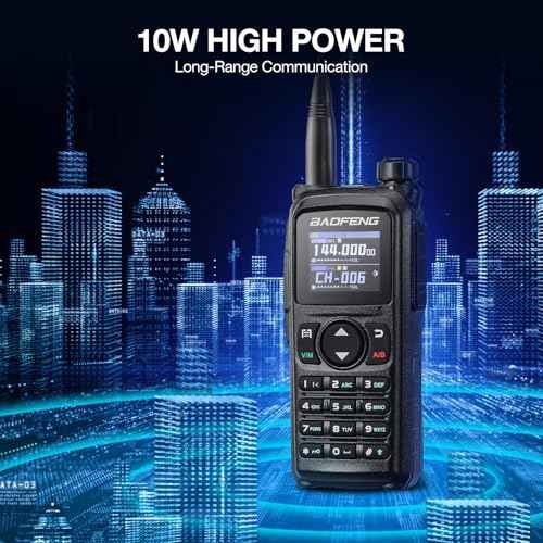 BAOFENG UV-28 Plus Ham Radio Handheld with GPS & APP Programming, 10W Long Range Dual Band Two Way Radio, FM Aviation NOAA Receiver, Frequency Copy, 1000CHs ¡¼Dual 2200mAh Batteries+Speaker Mic¡½