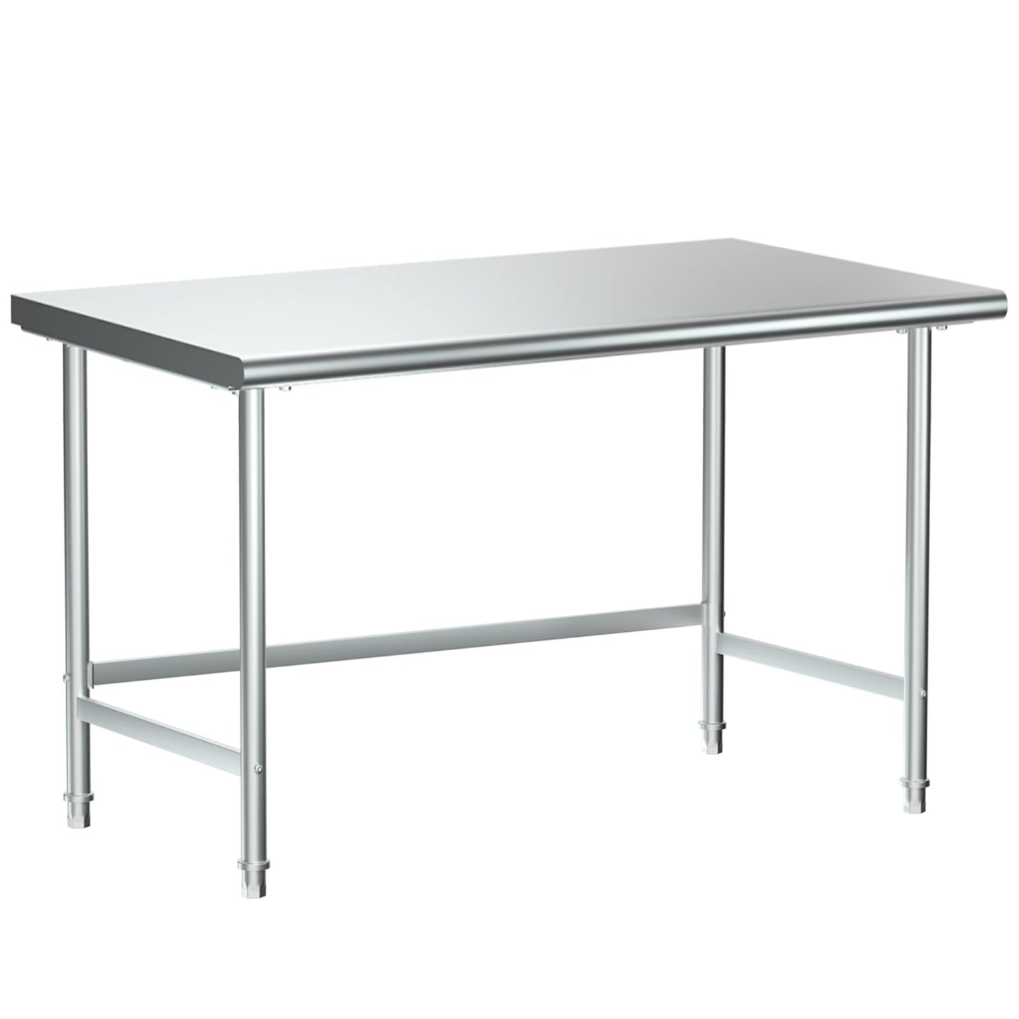 Treshin Open Base Stainless Steel Table 30" X 48", Commercial Heavy Duty Prep & Work Table for Kitchen, Restaurant, Home, Hotel, Laundry