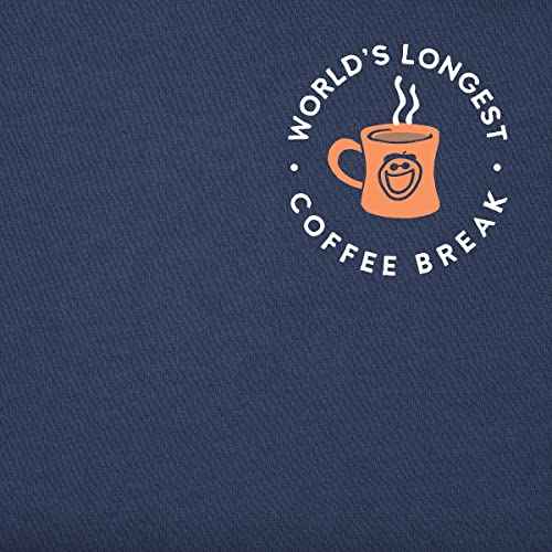 Men's Worlds Longest Coffee Break Short Sleeve Crusher Tee