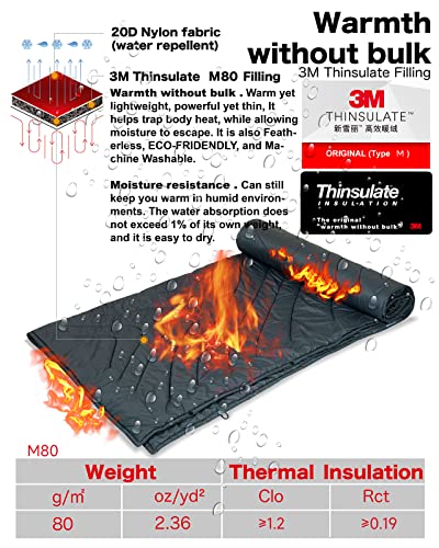 iClimb 1 Adjustable High Back Anti-Sinking Chair and 1 3M Thinsulate Warm Camping Blanket Bundle, Ultralight Compact for A...