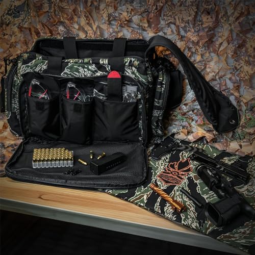 GRITR & Fieldcraft Survival Tactical Range Bag for Handguns and Ammunition | Shoulder Duty Military Style Duffle Bag for S...