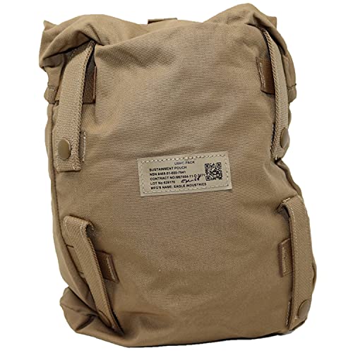 New Genuine Military Issue ILBE Sustainment Pouch, Utility Pouch, Tactical Bags, Coyote Brown Made in USA
