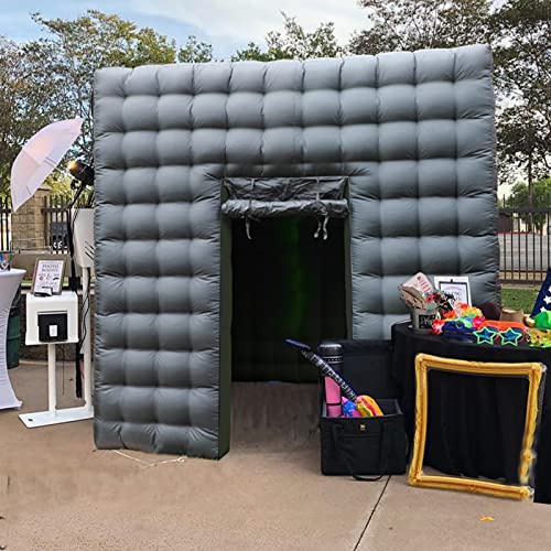 Inflatable Photo Booth 2 Doors,Xmaybang Large Inflatable Tent (9.2 X 9.2 Ft) with Led Lights,Use in Advertising, Bars, Eve...