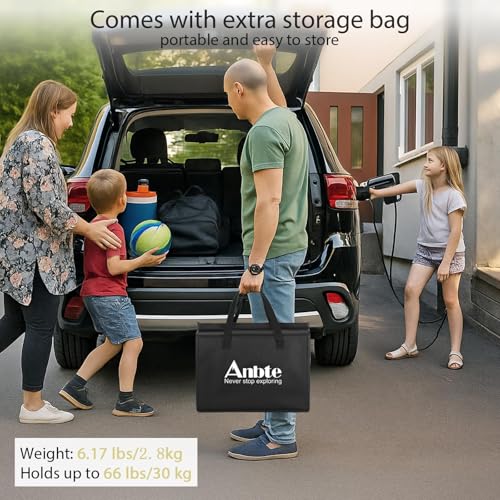Anbte 3ft Low Folding Picnic Table, Thicker Aluminum Small Camping Table with Storage Bag, Portable Handle, Lightweight, f...