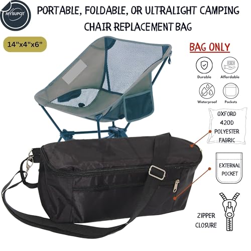 MYSUPOT Replacement Bag Replacement Bag for Portable Camping Chair. For Lightweight Folding, Compact, & Ultralight Camping...