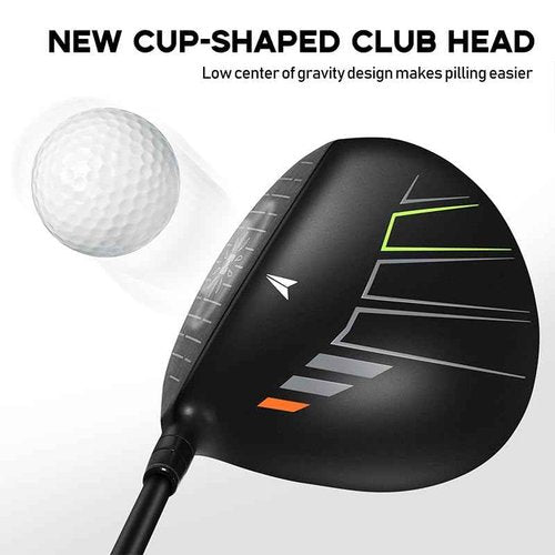 HUAEN Mens Driver Golf Club,‎Titanium Drive and Graphite Regular 10.5 Degree Right Handed 460CC, Black