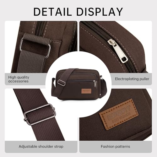 Portable Sling Backpack for Men Mens Crossbody Shoulder Bag for Travel Hiking Daypack