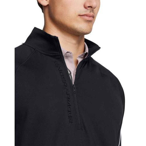 Under Armour Men's Storm Midlayer Half Zip, (002) Black/White/White, Large