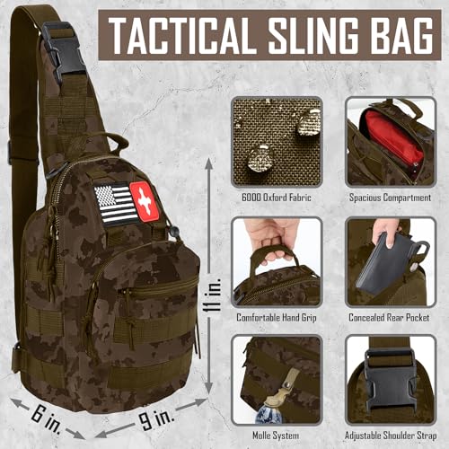 Survival Kit, 268 Pcs Emergency Survival Gear and Equipment Supplies with First Aid Kit, Camping Axe, Headlamp, Crossbody ...