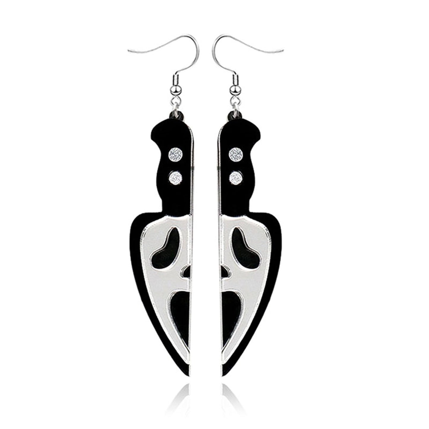 Spooky Ghost Pumpkin Earrings Halloween Cherry Earrings Funny Acrylic Candy Corn Earrings Cute Orange Pumpkin Spooky Ghost Skull
