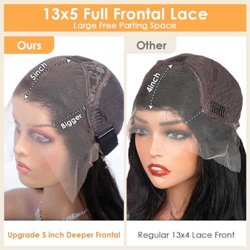 Flady 14 inch Bob Wig Human Hair 13x4 HD Lace Front Wigs Human Hair Pre Plucked 150% Density Straight Human Hair Bob Wig Glueless Short Bob Frontal Wigs For Black Women