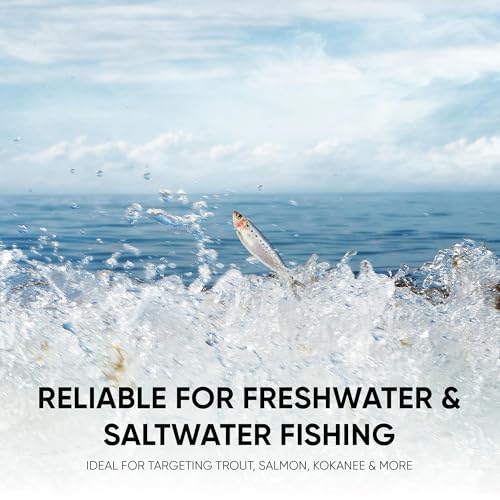 KOKOPROS Kokanee Salmon Finished Teardrop Flashers – Durable Fishing Flashers for Salmon & Trout Trolling – Vibrant Color...