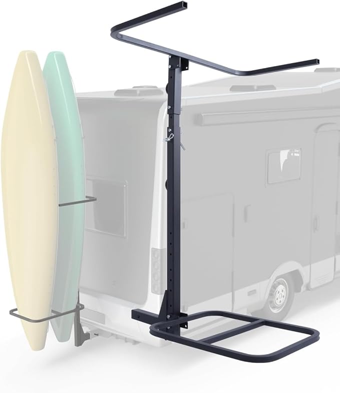 Autoholic Upgraded RV Hitch Mount Kayak Rack Height Adjustable Vertical Kayak Carrier for RV, Truck, SUV Holds 2 Kayaks up...