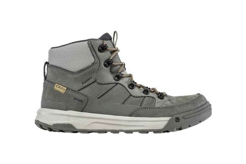 Oboz Men's Burke Mid Leather B-Dry Waterproof Hiking Boot, Nimbus Gray, 9