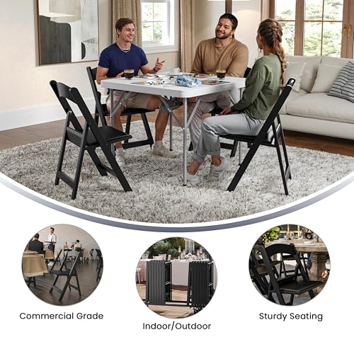 Flash Furniture Hercules Series Folding Chairs for Weddings and Formal Events, Stackable Commercial Event Seats with 1,00...