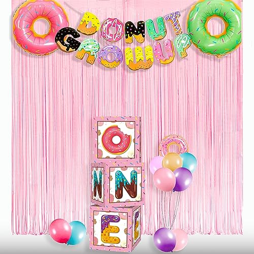 Pastel Pink Party Backdrop Decoration - GREATRIL Baby Pink Foil Fringe Streamers for Baby/Boo Day/Valentines/Cowgirl/Swee...