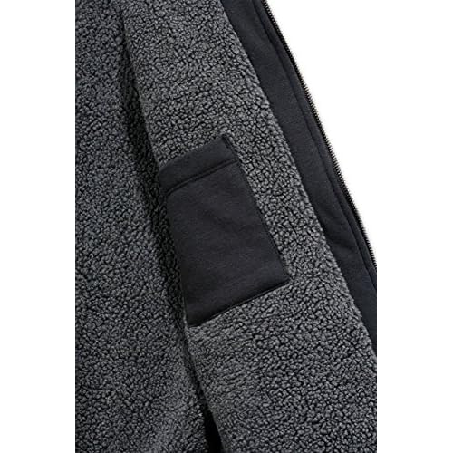 Carhartt Men's Big & Tall RD Rockland Sherpa Lined Hooded Sweatshirt, Black, 3X-Large