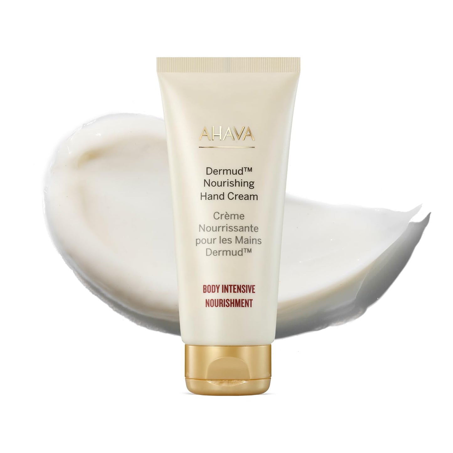 AHAVA Dermud Nourishing Hand Cream - Intensely Hydrates, Soothes, Relieves Dry & Sensitive Hands, Enriched by Dermud Mud Complex