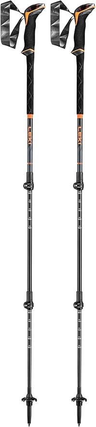 LEKI Sherpa Lite Aluminum Adjustable Lightweight Ski Poles for Backcountry Skiing & Snowboarding