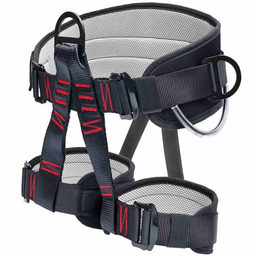 HandAcc Climbing Belts, Adjustable Thicken Professional Safety Belt, Climbing Gear for Tree Climbing, Fire Rescue, Roofin...