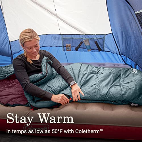Coleman Sleeping Bag—Tidelands 50° Mummy Sleeping Bag for Adults