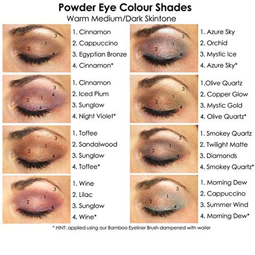 Lauren Brooke Cosmetiques Natural Powder Eye Color, Organic Eyeshadow Makeup (Mystic Tawna)