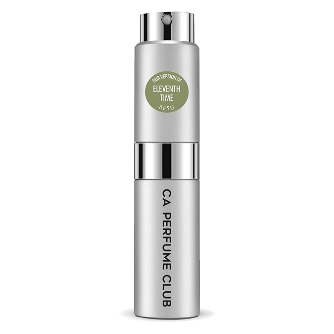 CA Perfume Impression of Eleventh Time for Women and Men Woody Aromatic Scent Long Lasting Unisex Fragrance Eau De Parfum Travel Size Refillable Atomizer Spray 0.27 Fl Oz 8ml