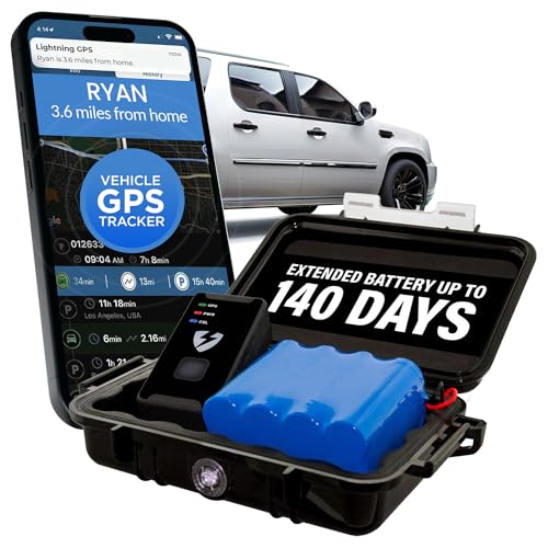 Lightning GPS GL300 Tracker Device for Vehicles w/Magnetic Case and Battery – Real-Time GPS Tracking, Vehicle & Fleet Moni...