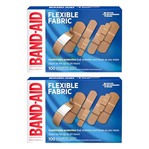 BAND-AID Brand Flexible Fabric Adhesive Bandages with Memory-Weave Fabric, Quilt-Aid Comfort Pad & Hurt-Free Pad; Wound Ca...