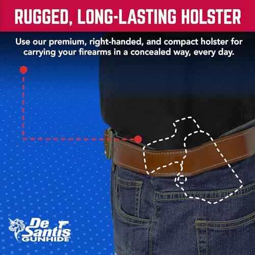 DeSantis Criss-Cross Gun Holster, Versatile Concealed Carry Holster, Fits SIG P938, Kimber Micro 9, and Springfield 911 9MM, Unisex Cross-Draw Carry Holster, Right-Hand Draw, Black