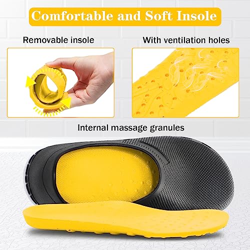 Chef Shoes for Men Nonslip Water Proof Work Shoes Mens Clogs Comfortable Nursing Nurse Shoes for Gardener Men Indoor and O...