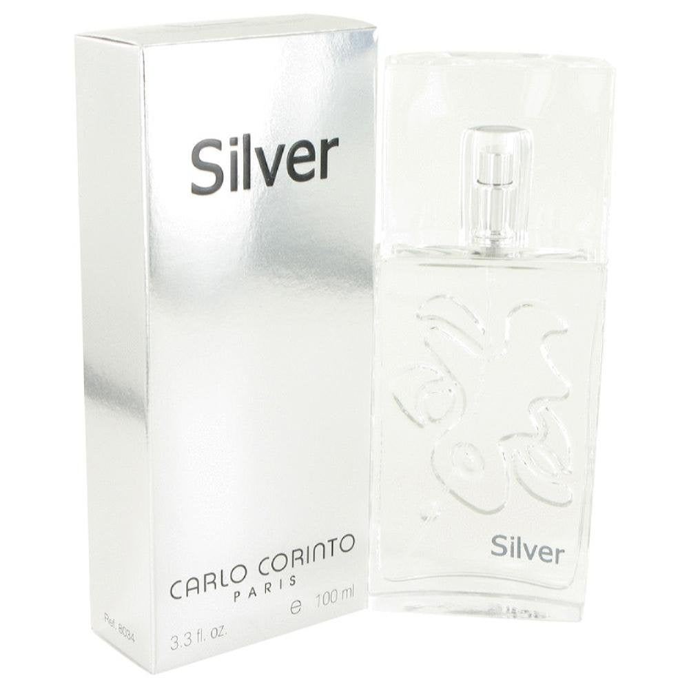 Carlo Corinto Silver EDT Spray for Men, 3.3 Ounce
