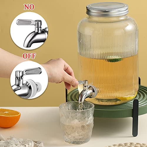 Kyraton Beverage Dispenser Replacement Spigot No Leakage, Stainless Steel Water Dispenser Replacement Faucet Polished Fini...