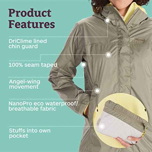 Marmot womens Women's Precip Eco Waterproof Rain Jacket
