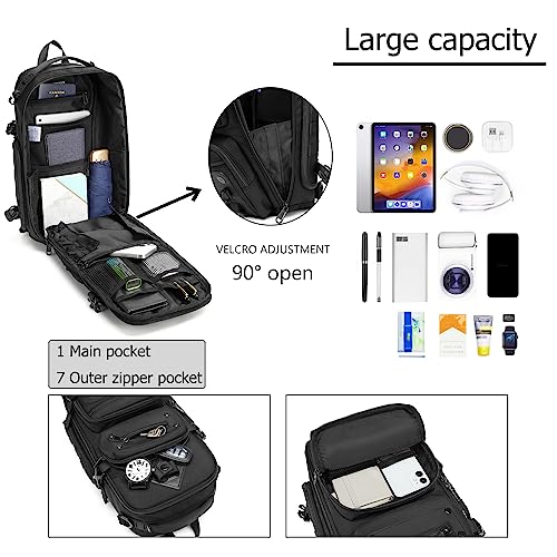 OZUKO Tactical Backpack Chest Sling Bags for Men, Waterproof Crossbody Shoulder Daypack for Outdoor Walking Hiking Trekkin...