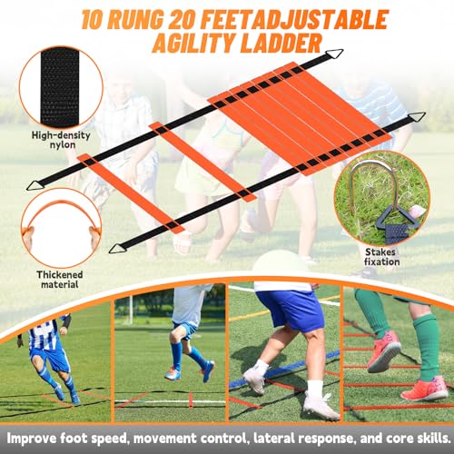 Bearwill Soccer Goal, Kids Soccer Goals for Backyard Set of 2, 4x3ft Portable Soccer Goal Pop Up Soccer Net, Kids Soccer N...
