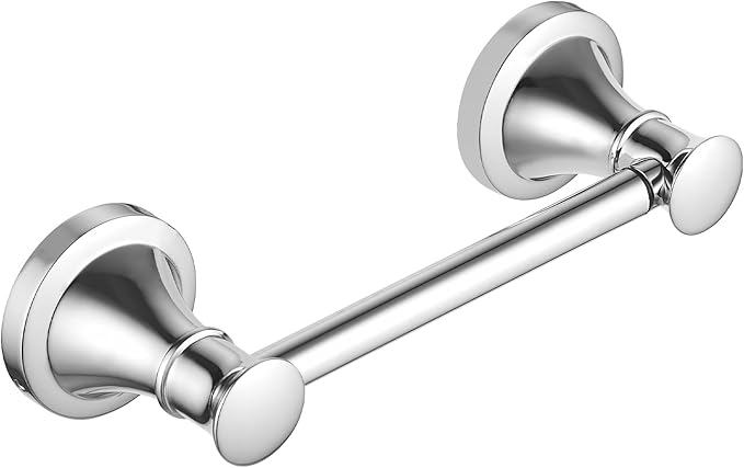 RUMOSE Toilet Paper Roll Holder Bathroom Flexible Pivoting Tissue Handle on Wall Mounted Polished Chrome Rustproof Toilet Tissue Roll Holder,Stainless Steel