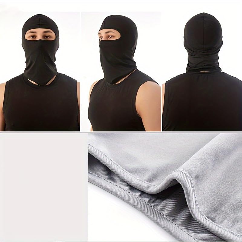 3-Pack Breathable Motorcycle Balaclava - Full Face and Neck Set - Premium All-in-One for Outdoor Sports, Cycling, Cold Wea...